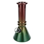 Dreamliner Mini Glass Bong 15.2cm with Grinder and Storage Gradient - Χονδρική